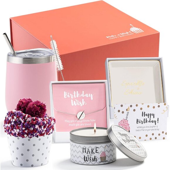 Elegant Birthday Gift Box for Women - Unique Basket Set with 6 Thoughtful Gifts - Picture 9 of 9